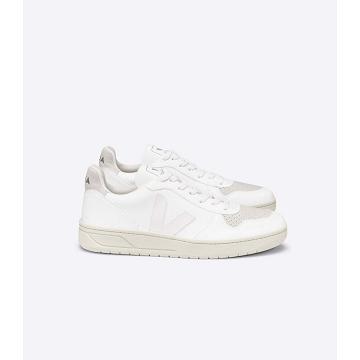 Women's Veja V-10 CWL Shoes White/Beige | SG 573SGL